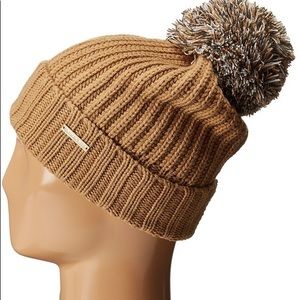 Michael Kors Beanie Rugby Cuff Hat With Pom Pom